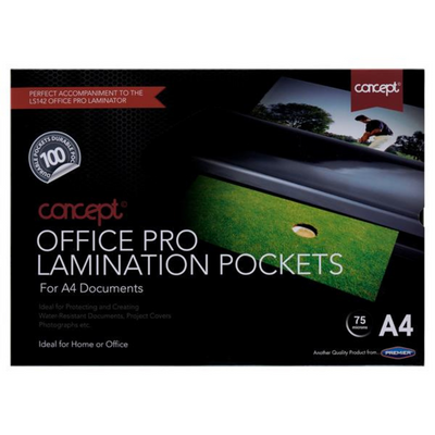 Concept Pkt.100 A4 Office Pro Laminating Pouches mulveys.ie nationwide shipping