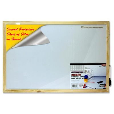 Premier Office Magnetic Dry Wipe Whiteboard - 60x40cm mulveys.ie nationwide shipping