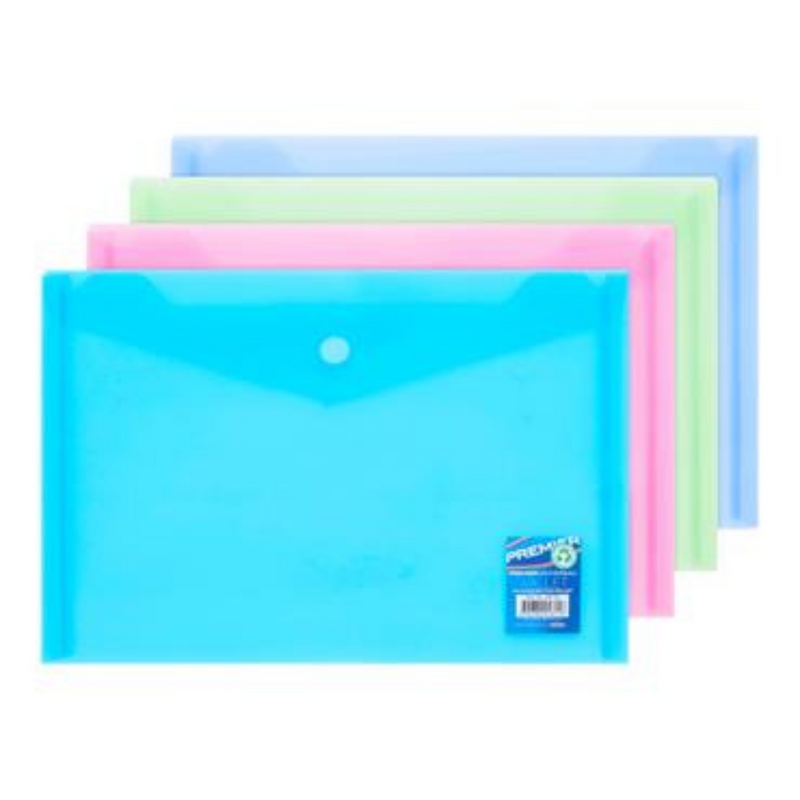 A5 Single Button Wallet