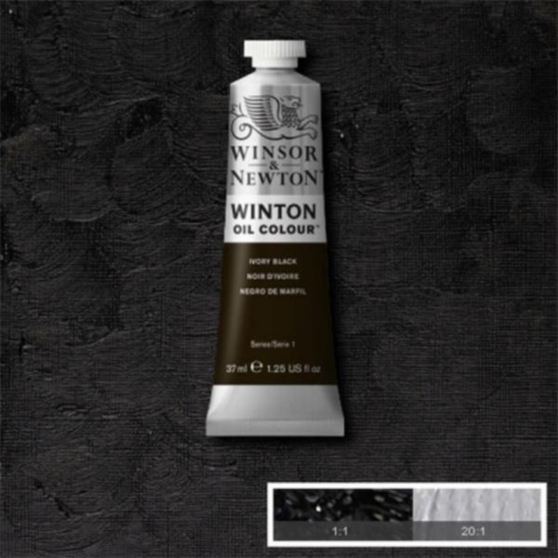 OIL COLOUR/IVORY BLACK Winton Oil