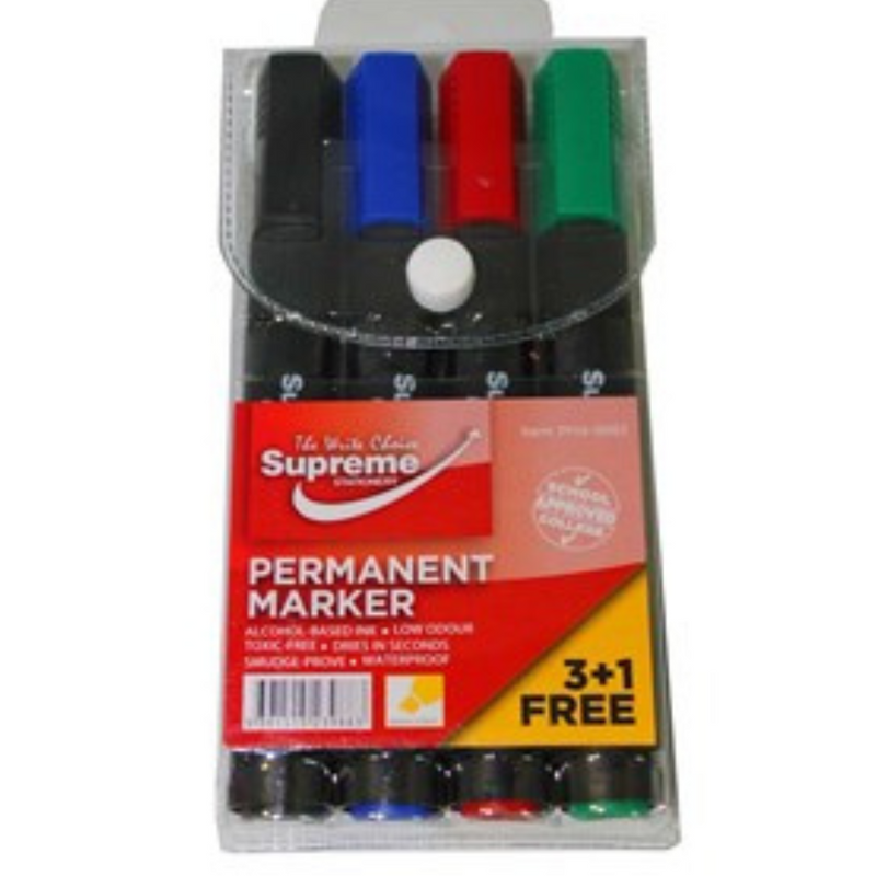 Permanent Marker 4pack