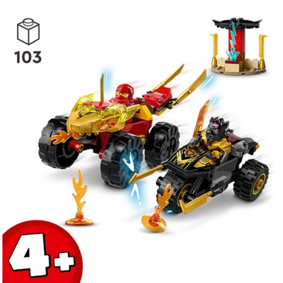 LEGO NinjagoLEGO 71789 Kai and Ras's Car and Bike Battle