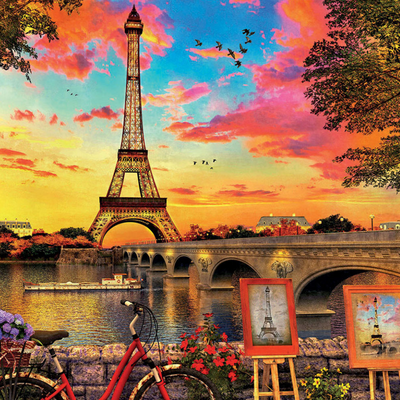 Sunset in Paris 3000 piece puzzle mulveys.ie nationwide shipping