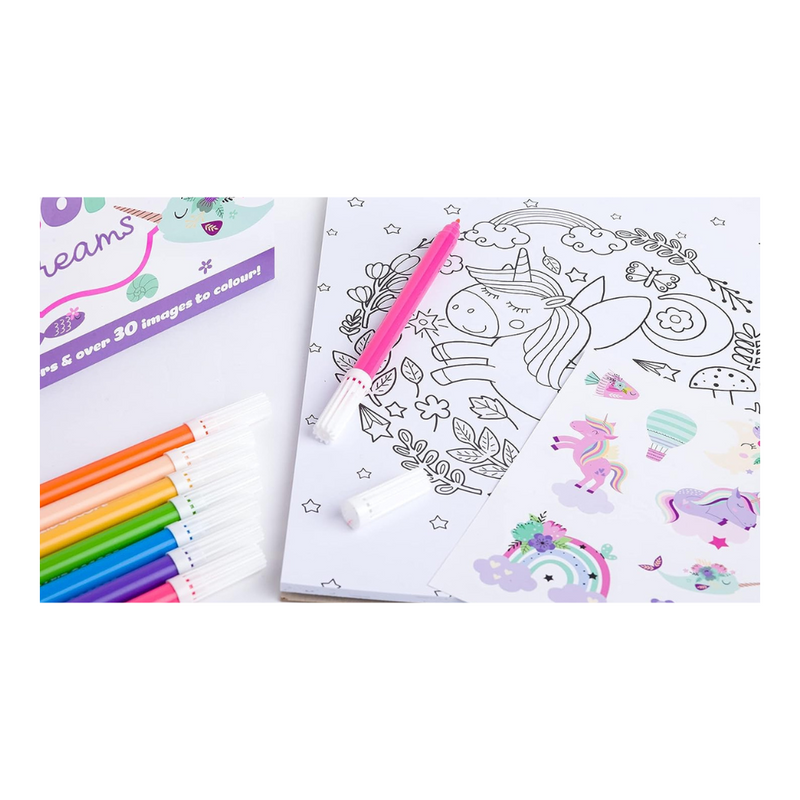 Unicorn Daydreams Kaleidoscope Colouring Book Kit with Pens mulveys.ie nationwide shipping