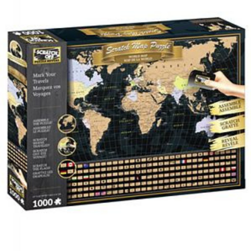 World Map Scratch 100 Piece Jigsaw Puzzle mulveys.ie nationwide shipping