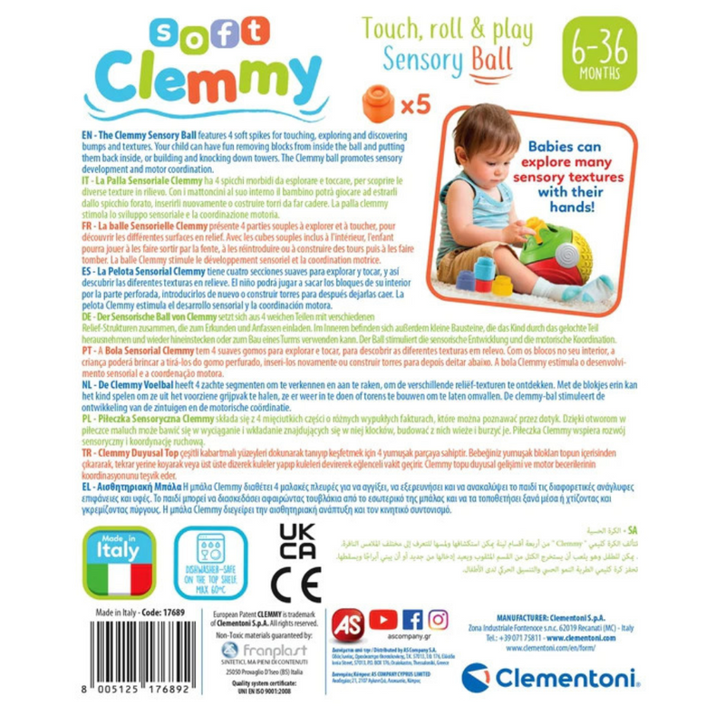 Clementoni: Clemmy Sensory Ball mulveys.ie nationwide shipping
