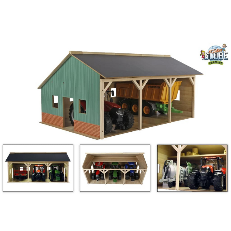 Kids Globe Tractor Barn 1:16 610340 mulveys.ie nationwide shipping
