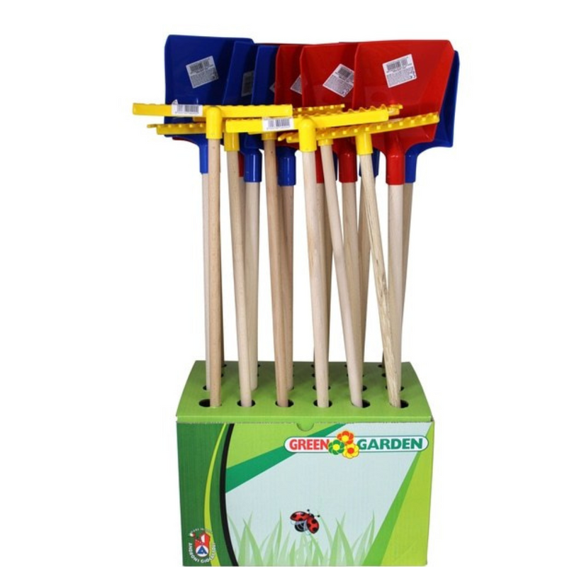 WOODEN SPADE AND RAKE mulveys.ie nationwide shipping