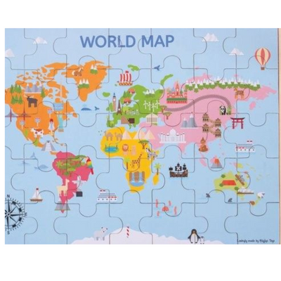 Puzzle World Map 35pcs Bigjigs (Jigsaw) mulveys.ie nationwide shipping