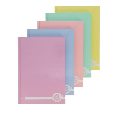 Premto Pastel Pkt.5 A5 160pg Hardcover Notebook mulveys.ie nationwide shipping