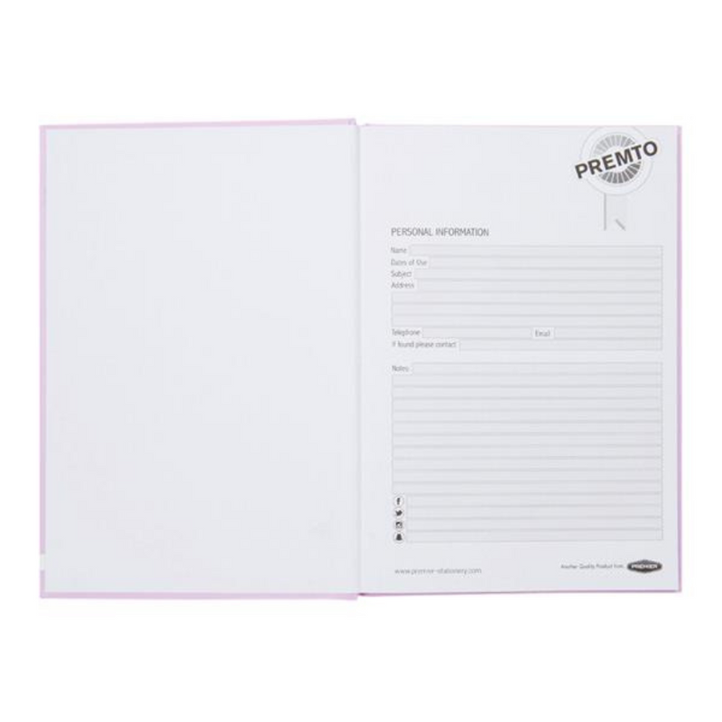 Premto Pastel A5 160pg Hardcover Notebook - Wild Orchid mulveys.ie nationwide shipping