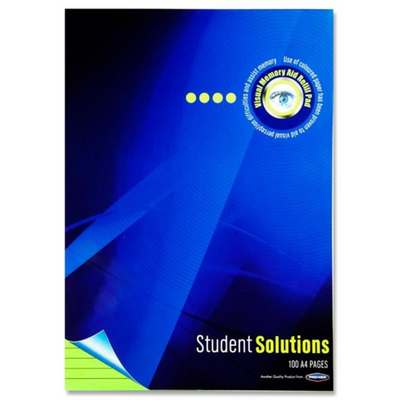 Student Solutions A4 100pg Visual Memory Aid Refill Pad - Green mulveys.ie nationwide shipping
