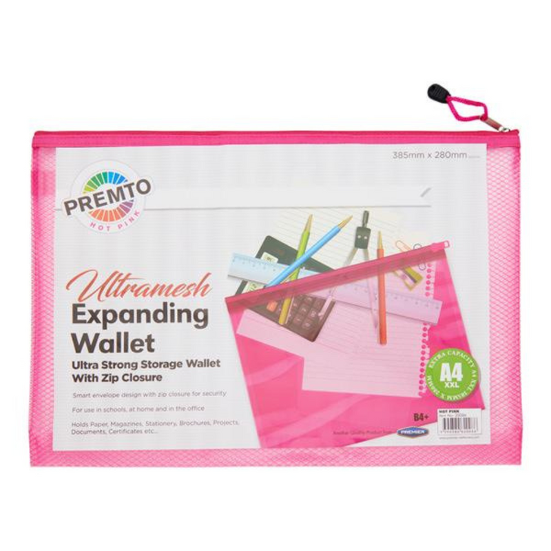 Premto B4+ Ultramesh Expanding Wallet - Hot Pink mulveys.ie nationwide shipping