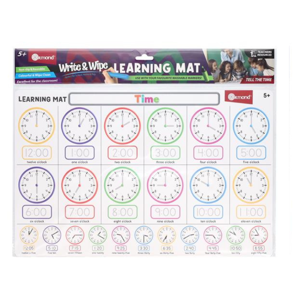 Ormond Learning Mat - Time – Mulveys.ie