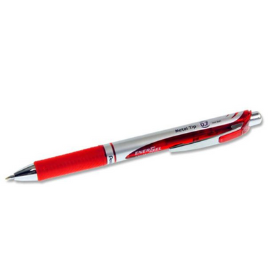 Pentel Energel Bl77 0.7mm Retractable Gel Pen - Red  www.mulveys.ie  Nationwide Shipping