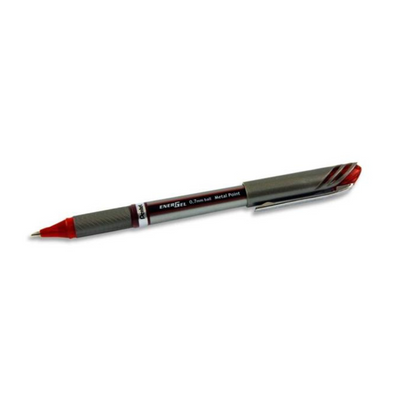 Pentel Energel 0.7mm Metal Tip Gel Pen - Red  www.mulveys.ie Nationwide Shipping
