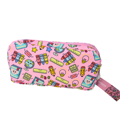DOUBLE PENCIL CASE SCHOOL PINK www.mulveys.ie  Nationwide Shippping 