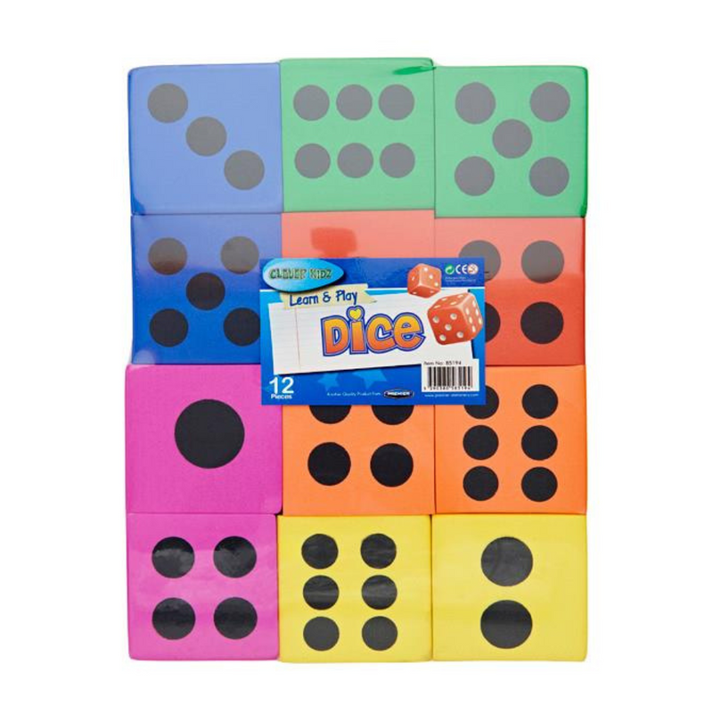 Clever Kidz Pkt.12 Eva Dice  www.mulveys.ie  Nationwide Shipping 