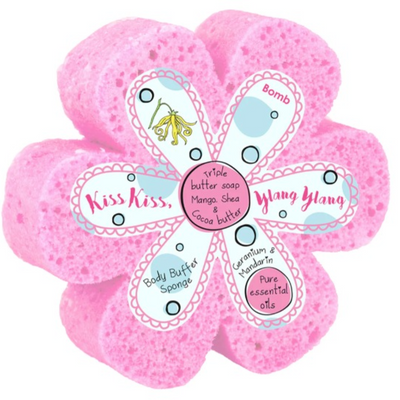 Kiss Kiss, Ylang Ylang Body Buffer Shower Sponge mulveys.ie nationwide shipping