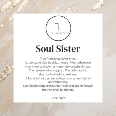 Little Light Soul Sister Necklace mulveys.ie nationwide shipping