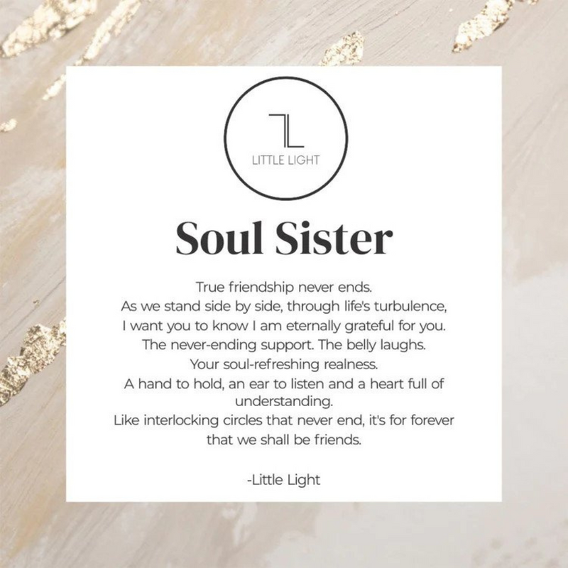 Little Light Soul Sister Necklace mulveys.ie nationwide shipping