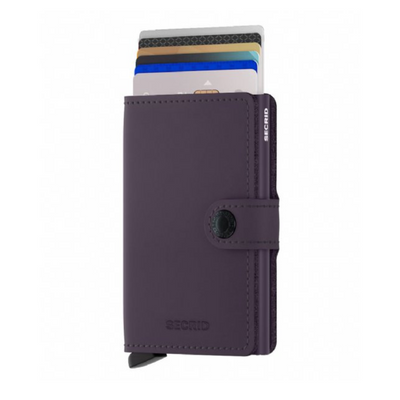 SECRID CARD HOLDER MINIWALLET MATTE DARK PURPLE mulveys.ie nationwide shipping