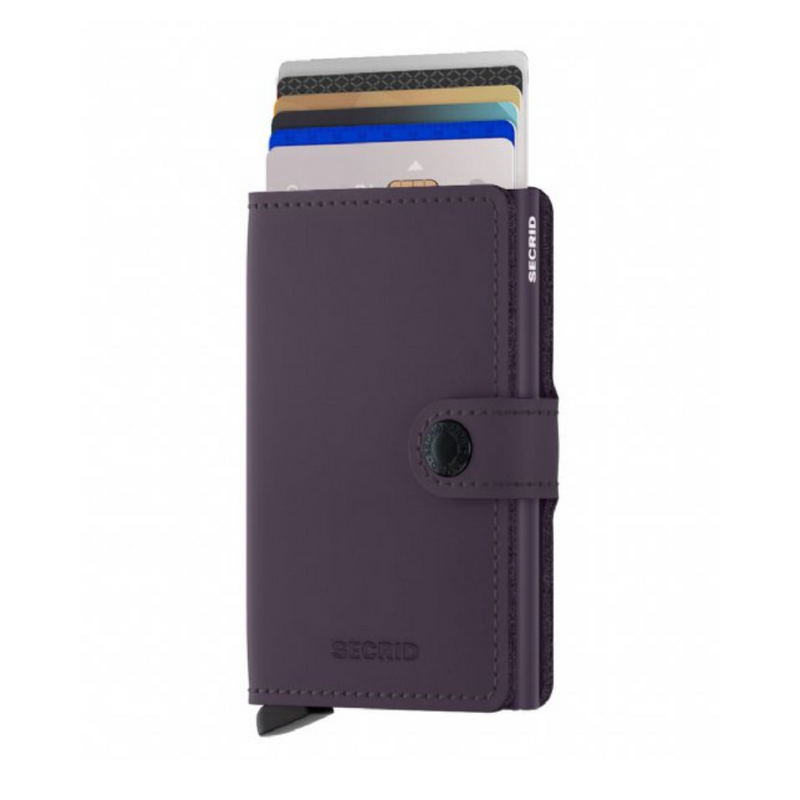 SECRID CARD HOLDER MINIWALLET MATTE DARK PURPLE mulveys.ie nationwide shipping