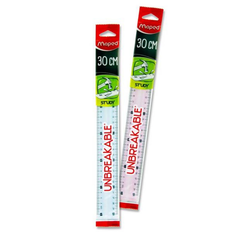 Maped Study 30cm Unbreakable Ruler 2 Asst. mulveys.ie nationwide shipping