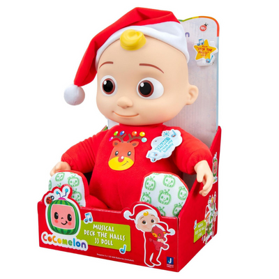 JJ Doll Deck The Halls JJ Doll Cocomelon Plush Toy Childrens Christmas mulveys.ie nationwide shipping