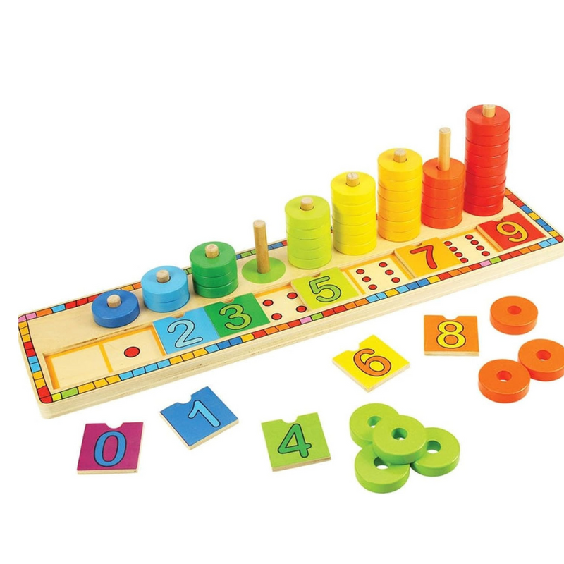 Bigjigs Toys Wooden Learn to Count Stacking Toy mulveys.ie nationwide shipping