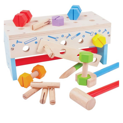  Bigjigs Toys My Wooden Workbench with Tools - Construction for Kids mulveys.ie nationwide shipping