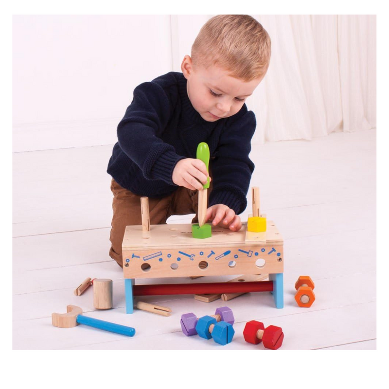  Bigjigs Toys My Wooden Workbench with Tools - Construction for Kids mulveys.ie nationwide shipping