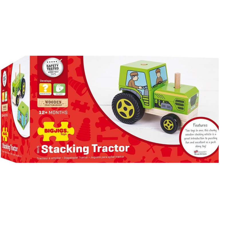  Bigjigs Toys Wooden Stacking Tractor Toy mulveys.ie nationwide shipping