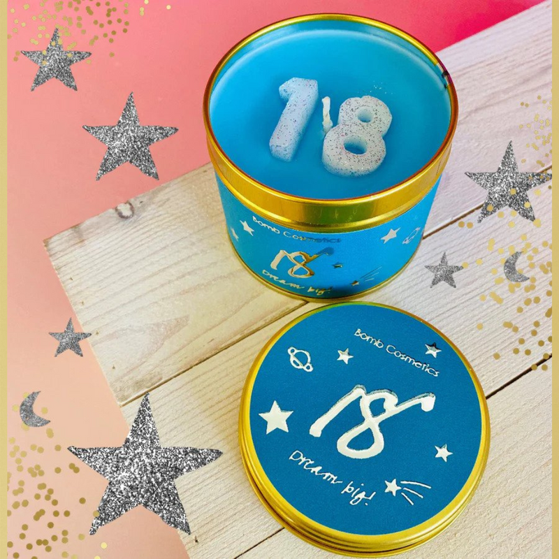 18TH BIRTHDAY TIN CANDLE MULVEYS.IE NATIONWIDE SHIPPING