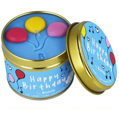 HAPPY BIRTHDAY TIN CANDLE mulveys.ie nationwide shipping