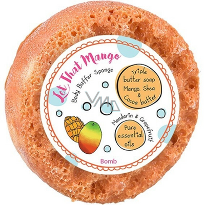 Bomb Cosmetics Let That Mango  shower massage sponge with fragrance 200 g mulveys.ie nationwide shipping
