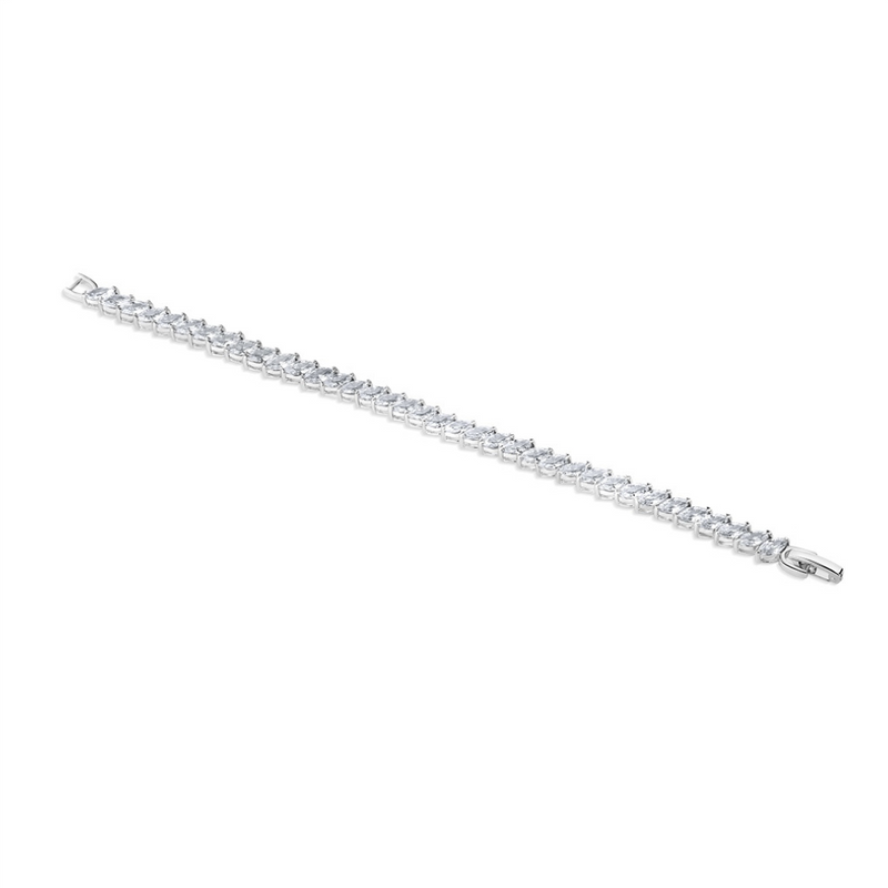 Newbridge Silverware Vintage Style Bracelet with Clear Stones mulveys.ie nationwide shipping