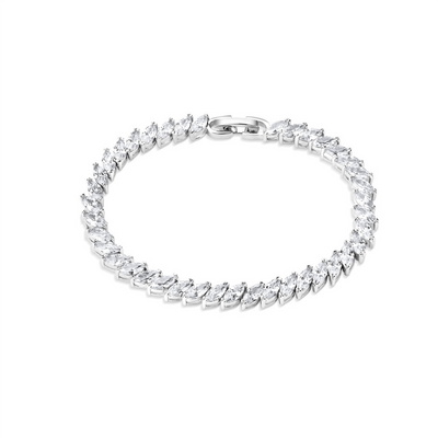 Newbridge Silverware Vintage Style Bracelet with Clear Stones mulveys.ie nationwide shipping