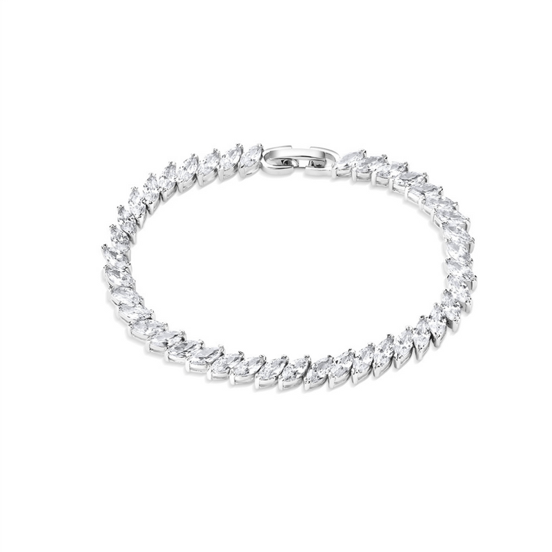 Newbridge Silverware Vintage Style Bracelet with Clear Stones mulveys.ie nationwide shipping