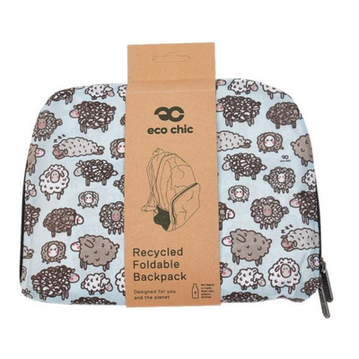ECO CHIC - BACKPACK -  - BLUE - CUTE SHEEP mulveys.ie nationwide shipping