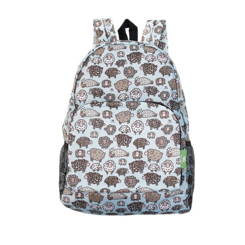 ECO CHIC - BACKPACK -  - BLUE - CUTE SHEEP mulveys.ie nationwide shipping