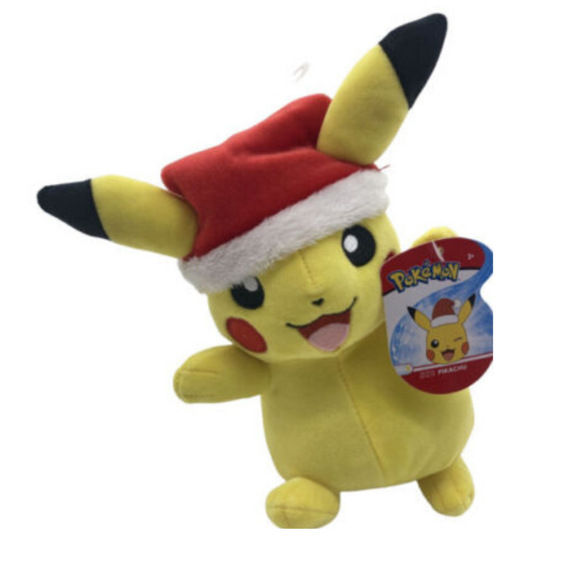 8" PIKACHU WITH SANTA HAT PLUSH mulveys.ie nationwide shipping
