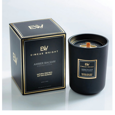 Amber Balsam Scented Candle by Eimear Wright mulveys.ie nationwide shipping