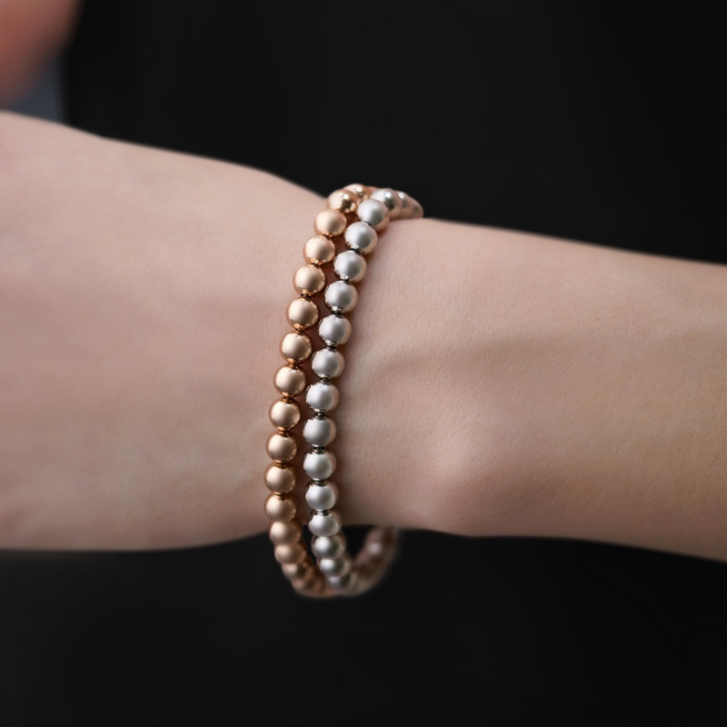 Newbridge Rose Gold Plate Small Bead Bracelet mulveysl.ie nationwide shipping