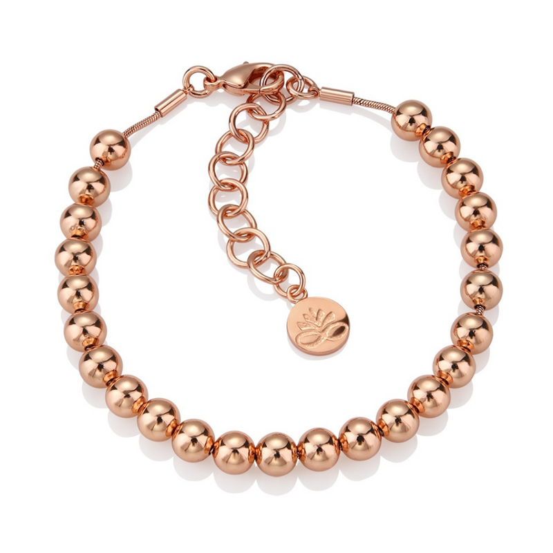 Newbridge Rose Gold Plate Small Bead Bracelet mulveysl.ie nationwide shipping