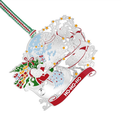 Newbridge Santa in Sleigh Ho-Ho-Ho Christmas Ornament mulveys.ie nationwide shipping