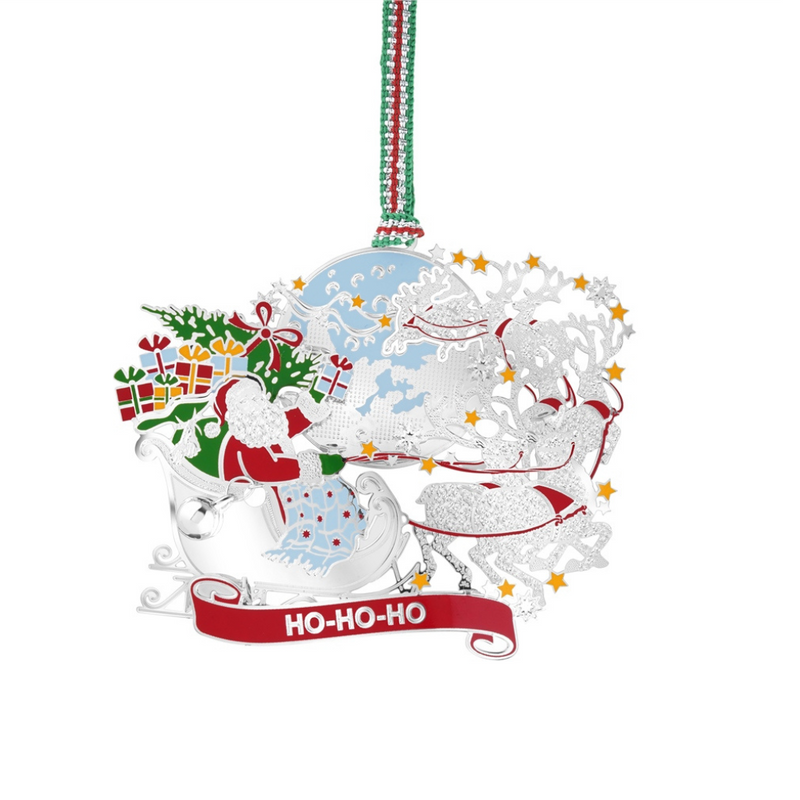 Newbridge Santa in Sleigh Ho-Ho-Ho Christmas Ornament mulveys.ie nationwide shipping