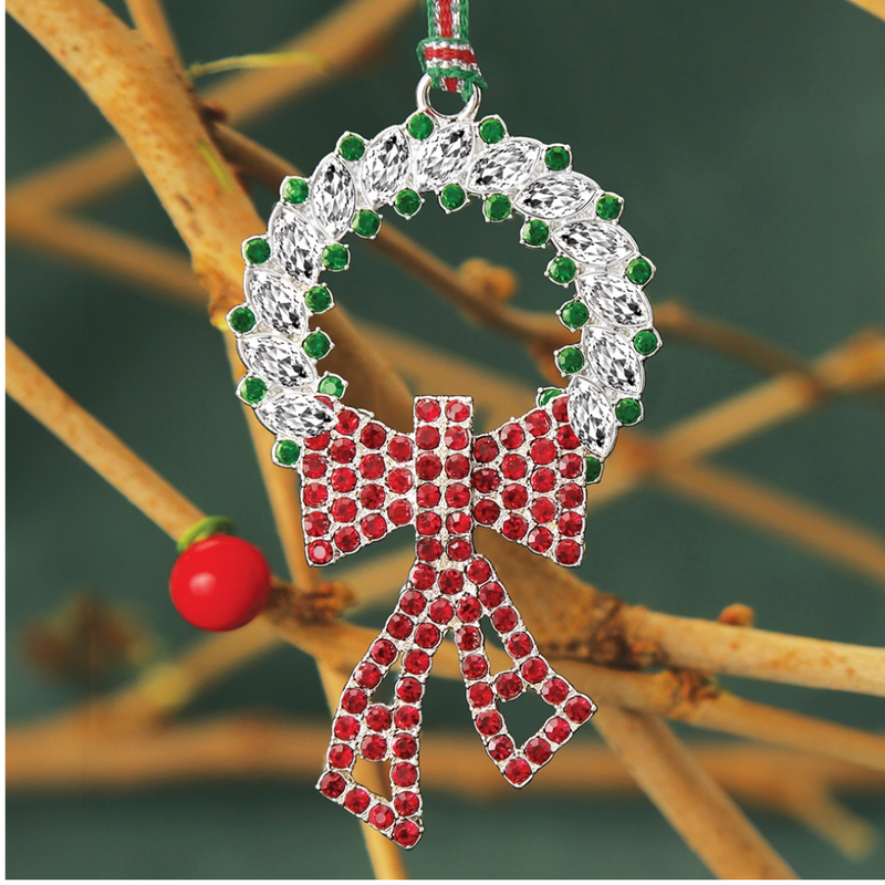 Newbridge Wreath with Bow Christmas Ornament mulveys.ie nationwide shipping