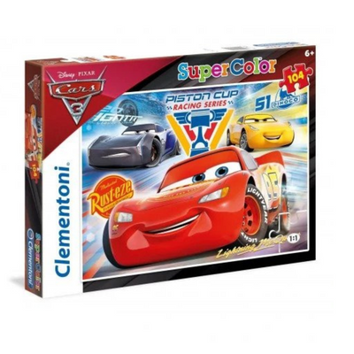 Clementoni Cars Puzzle (104 Piece) MULVEYS.IE NATIONWIDE SHIPPING