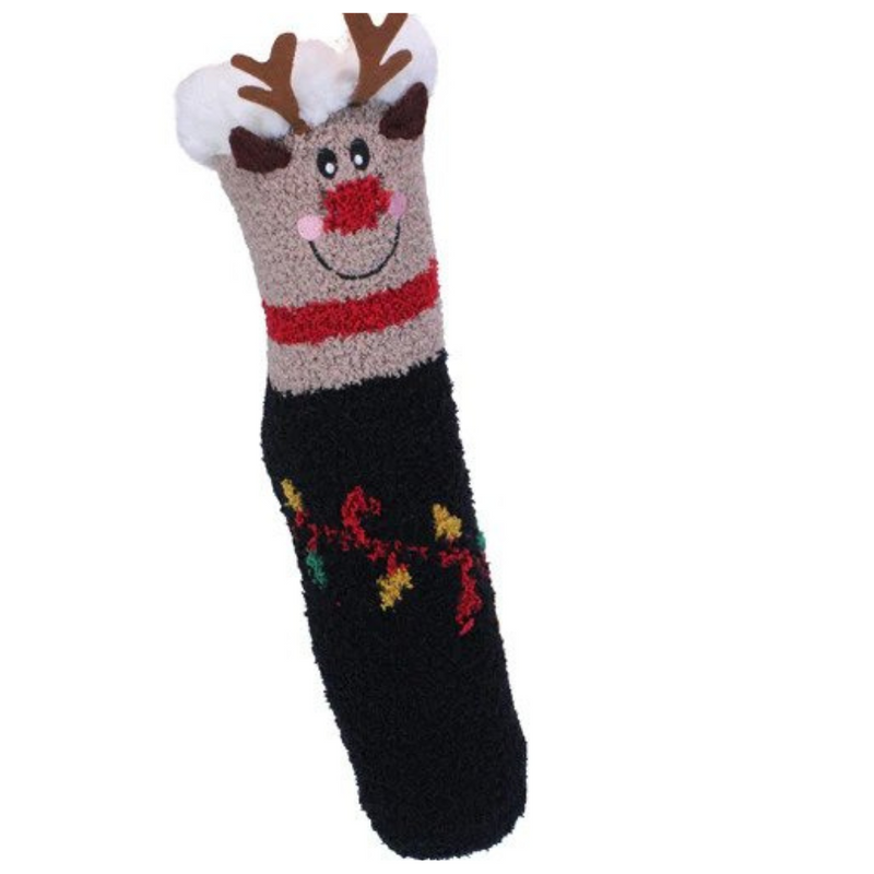 Brandwell Kids Novelty Slipper Socks Reindeer MULVEYS.IE NATIONWIDE SHIPPING